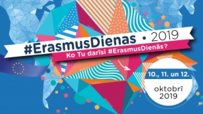 Projektu īstenotājus aicina iesaistīties #ErasmusDienās 2019
