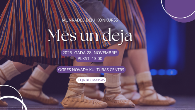 Konkurss Mēs un deja 2025 plakāts