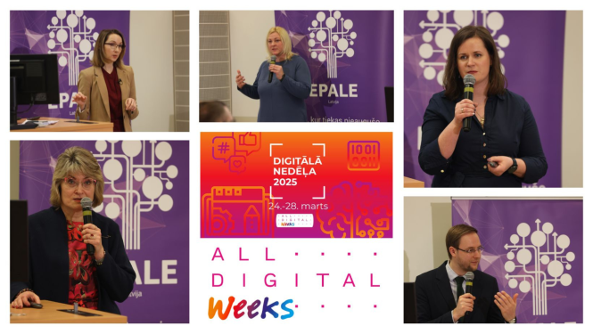 Kolāža ar semināra fotrogrāfijām