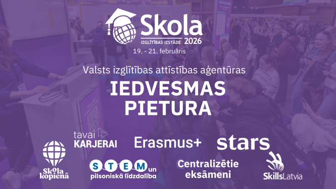 VIAA Iedvesmas pietura izstādē Skola 2026