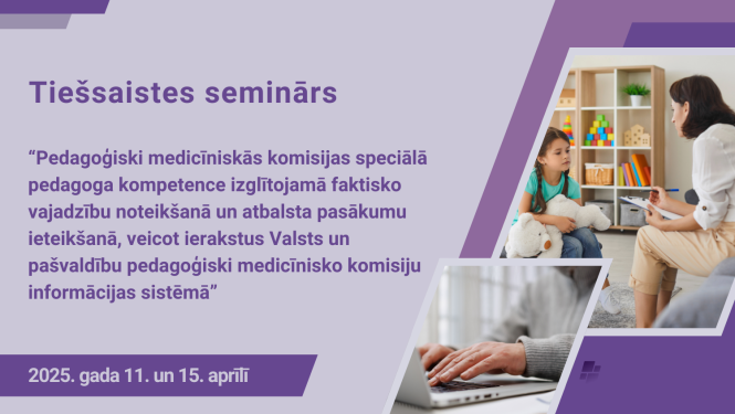 Tiešsaistes seminara vizualis