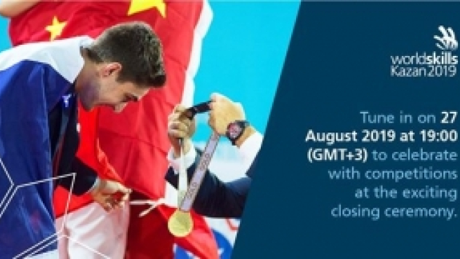 Tiešraide: WorldSkills Kazan 2019 noslēguma ceremonija