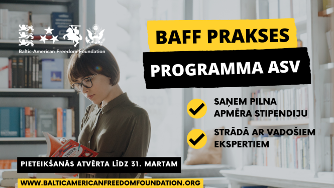 plakāts par BAFF prakses programmu ASV