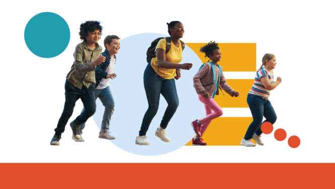 Erasmus ziņas vizuālis - bērni skrien