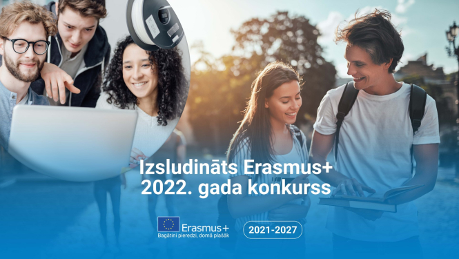 Erasmus+ konkurss 2022 izsludinats vizualis