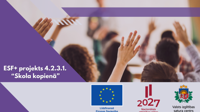 Projekts "Skola kopienā" vizuālis