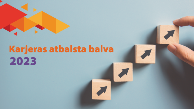 Karjeras atbalsta balva 2023 izsludināts konkursa vizuālis