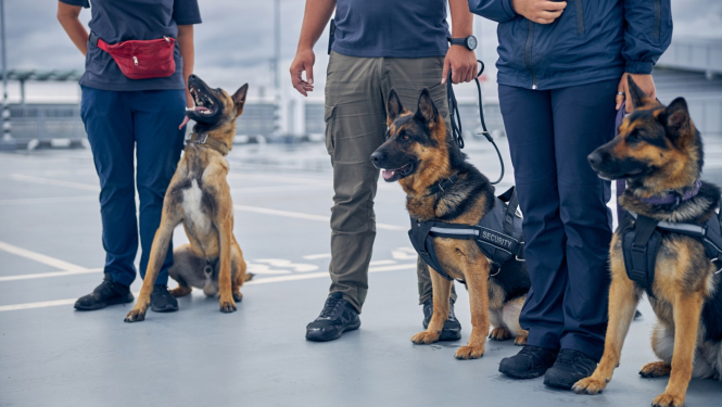 robezsardze kinologi ar suniem Stunda nozarē