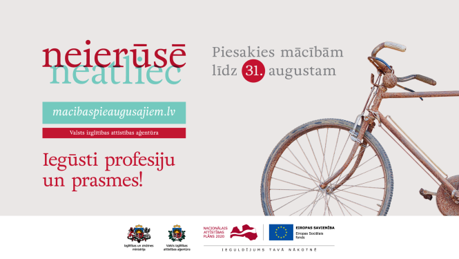 Mācības pieaugušajiem pieteikšanās 8. kārta vizuālis