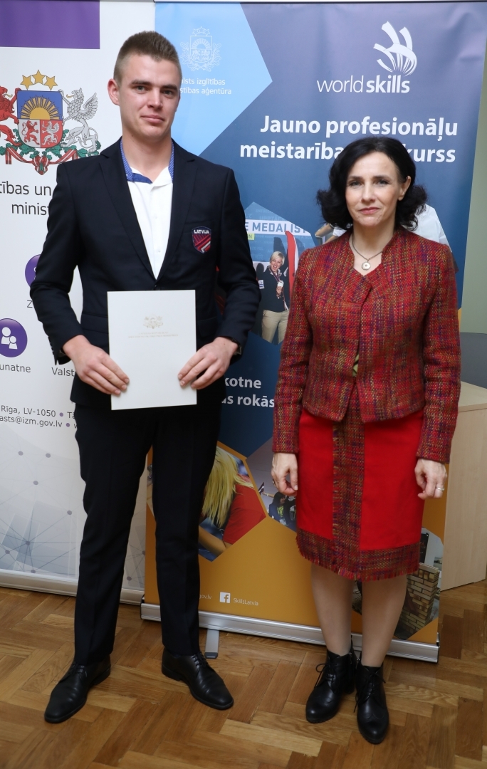 WorldSkills 2019 konkursantu svinīgā sveikšana pie ministres