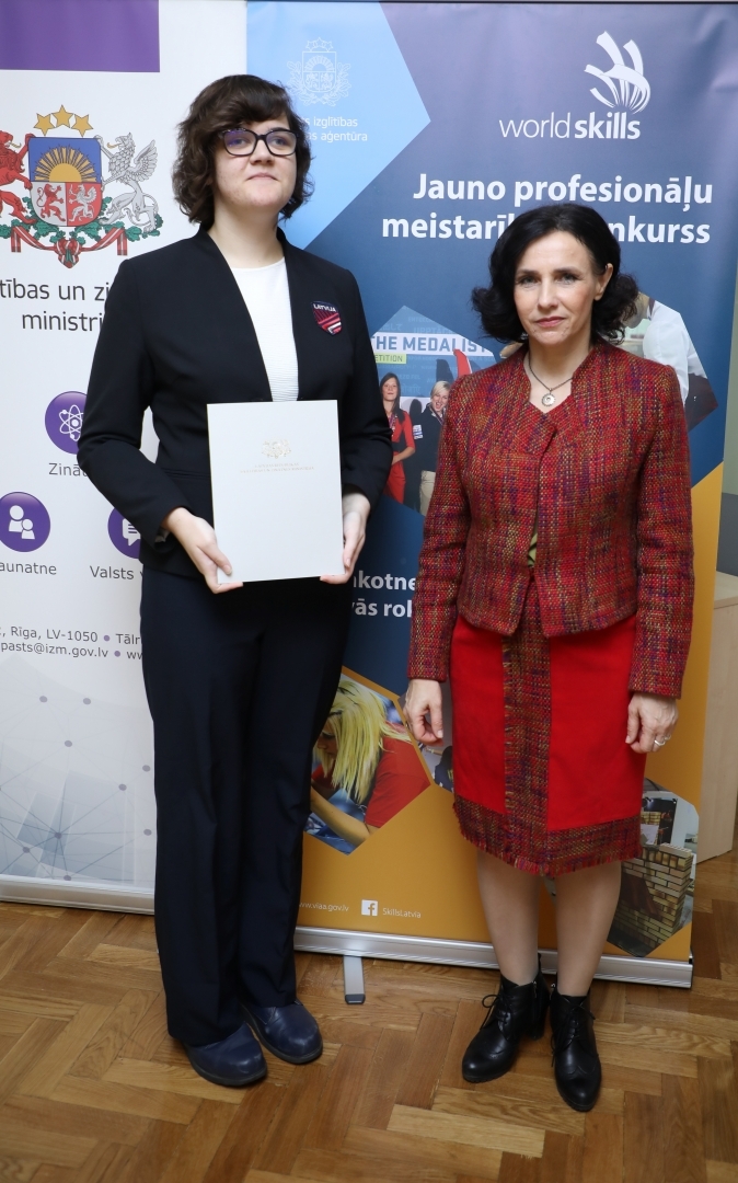 WorldSkills 2019 konkursantu svinīgā sveikšana pie ministres