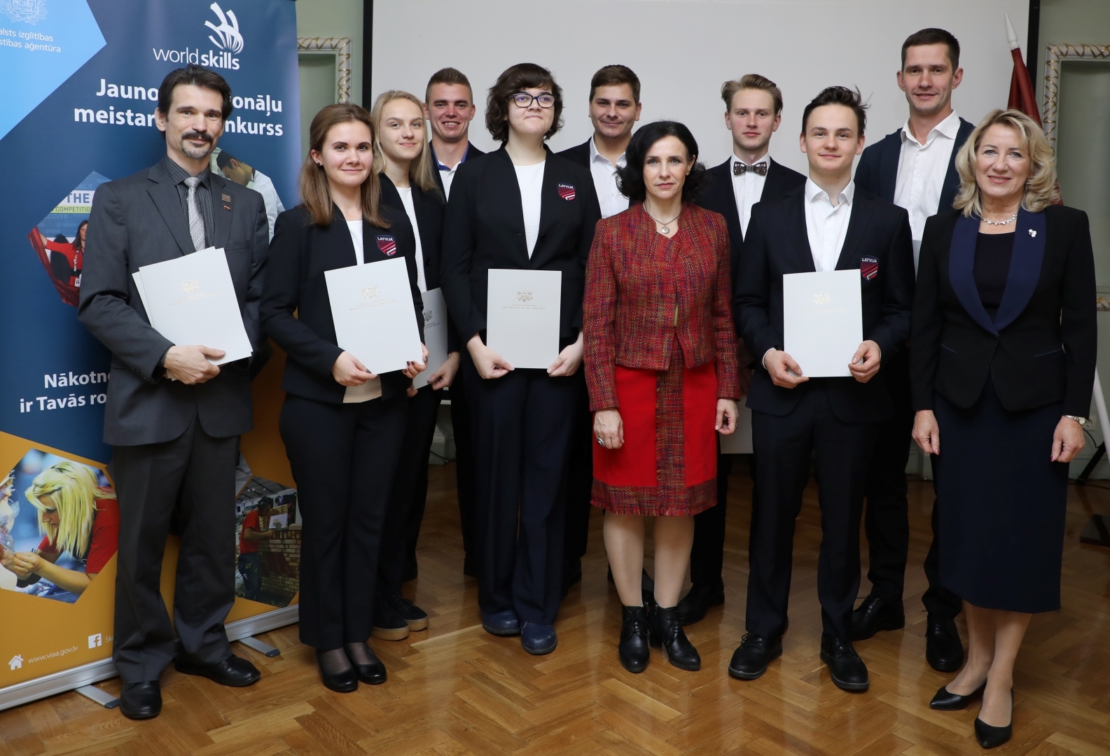 WorldSkills 2019 konkursantu svinīgā sveikšana pie ministres