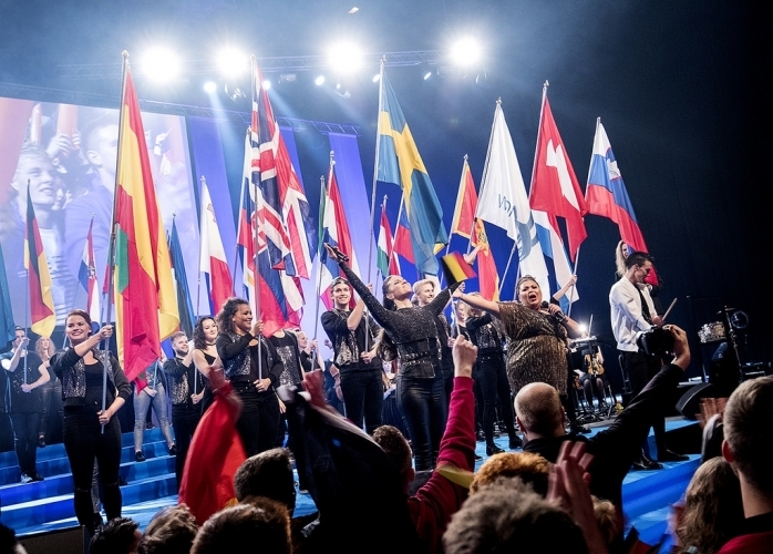 EuroSkills 2016 konkursa atklāšanas ceremonija ar Zviedrijas premjerministra uzrunu un pasākuma izklaidējošo programmu