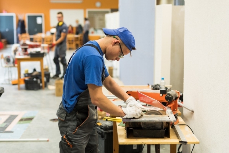 Fināla atlase flīzēšanā EuroSkills 2018