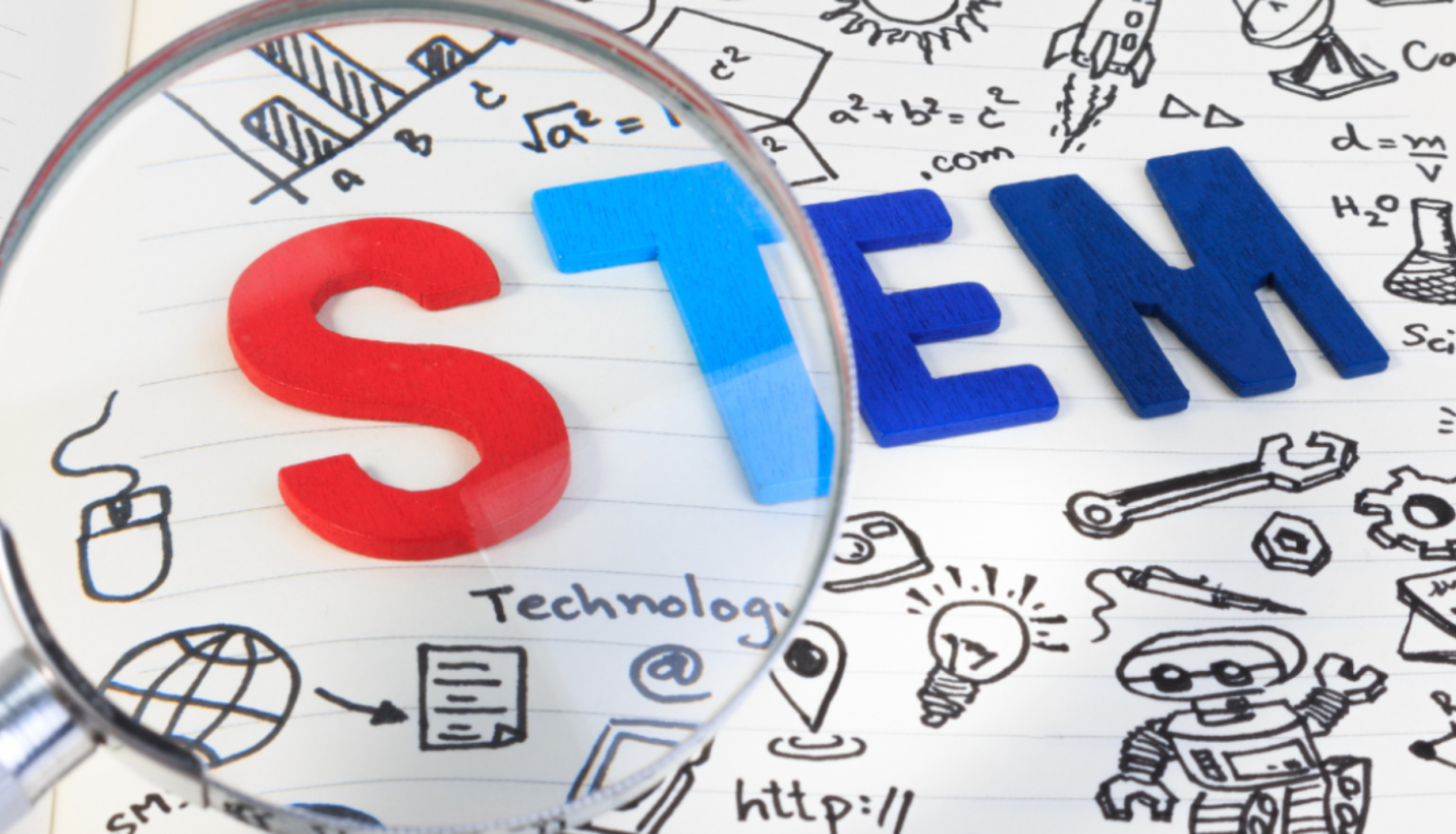 Lupa palielina burtu kombināciju - STEM