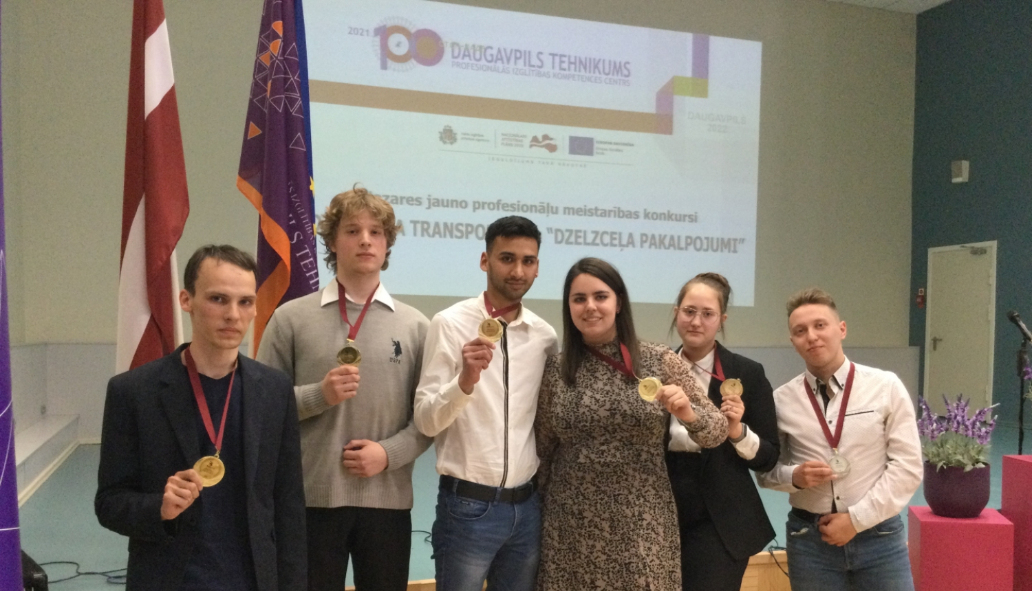 SkillsLatvia 2022 dzelzceļa nozare laureāti