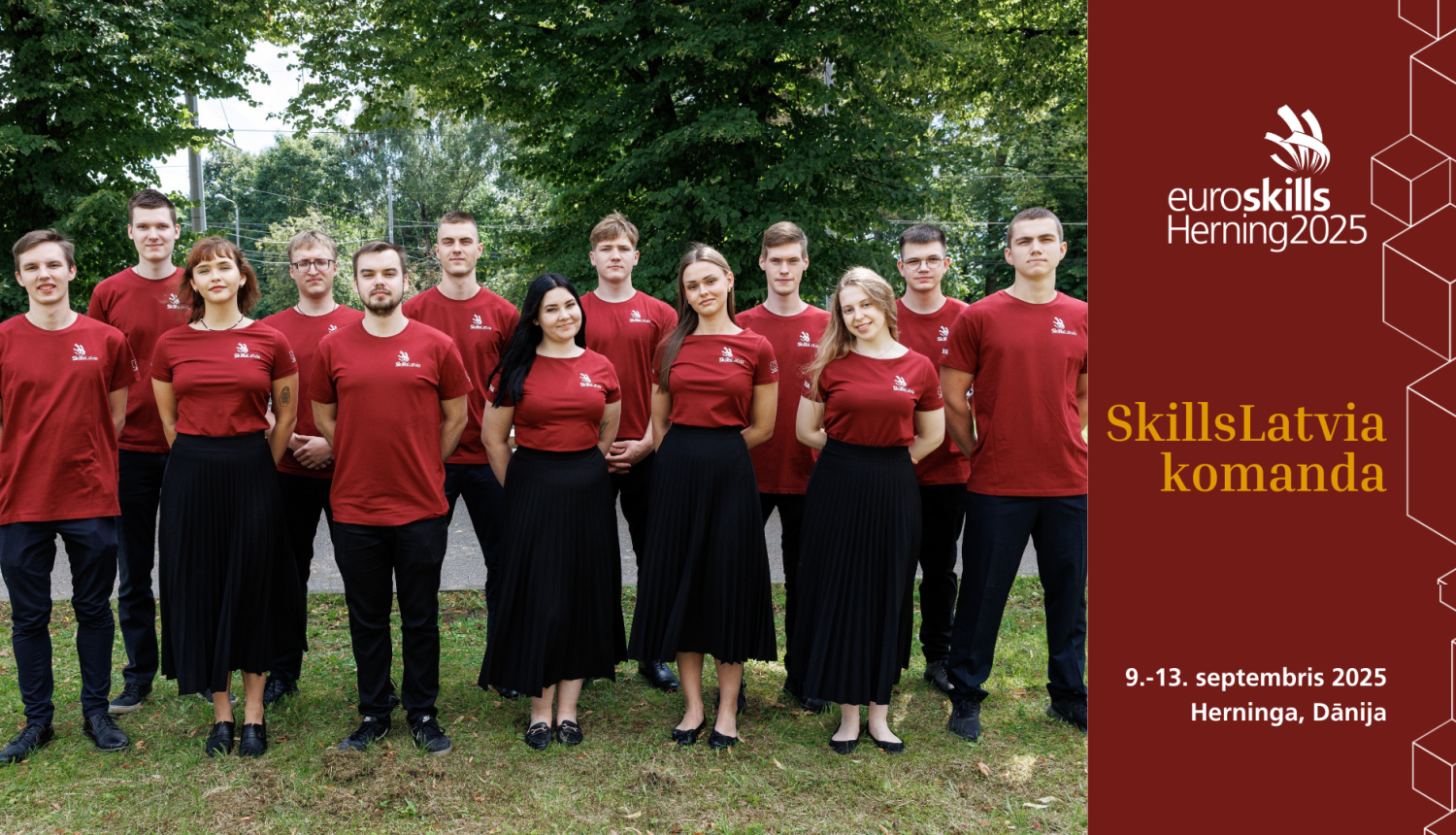 SkillsLatvia komanda 2025 EuroSkills Dānijā