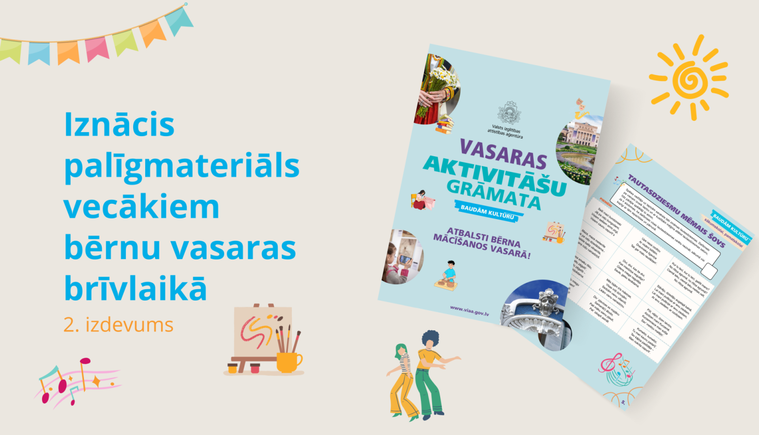 Iznācis palīgmateriāls vecākiem bērnu vasaras brīvlaikā 2.izdevums