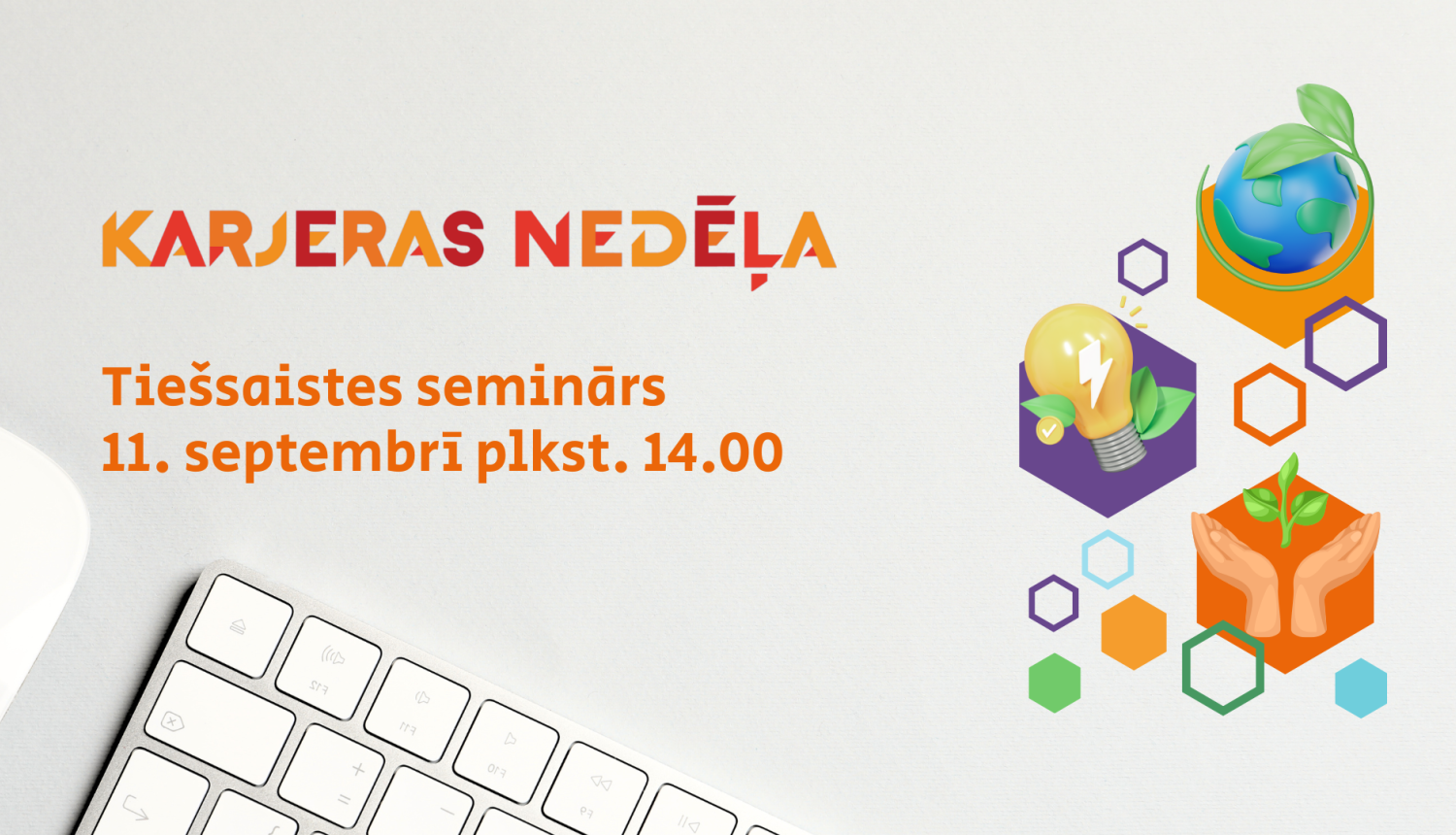 Karjeras nedēļas tiešsaistes seminārs 11. septembrī