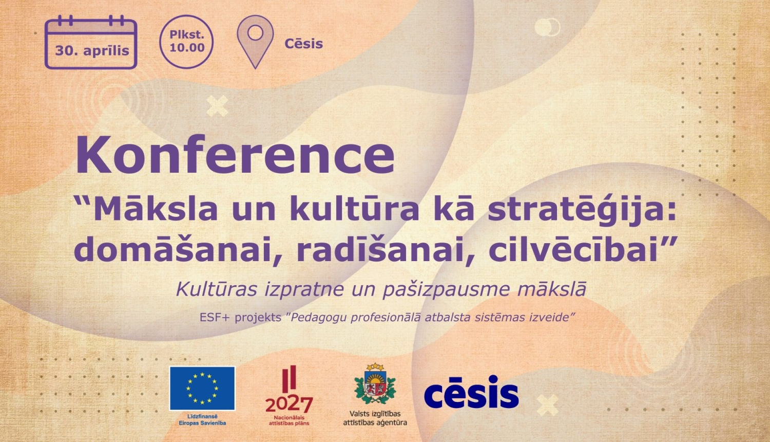 Konference Māksla un ku;tūra Cēsīs 2026