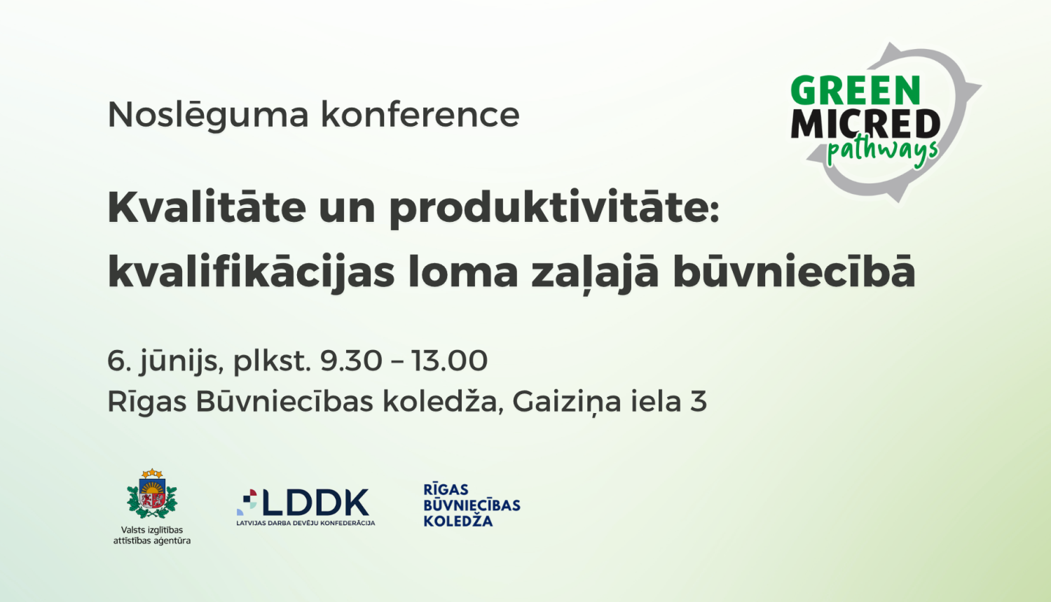 Konference GREEN_MICRED