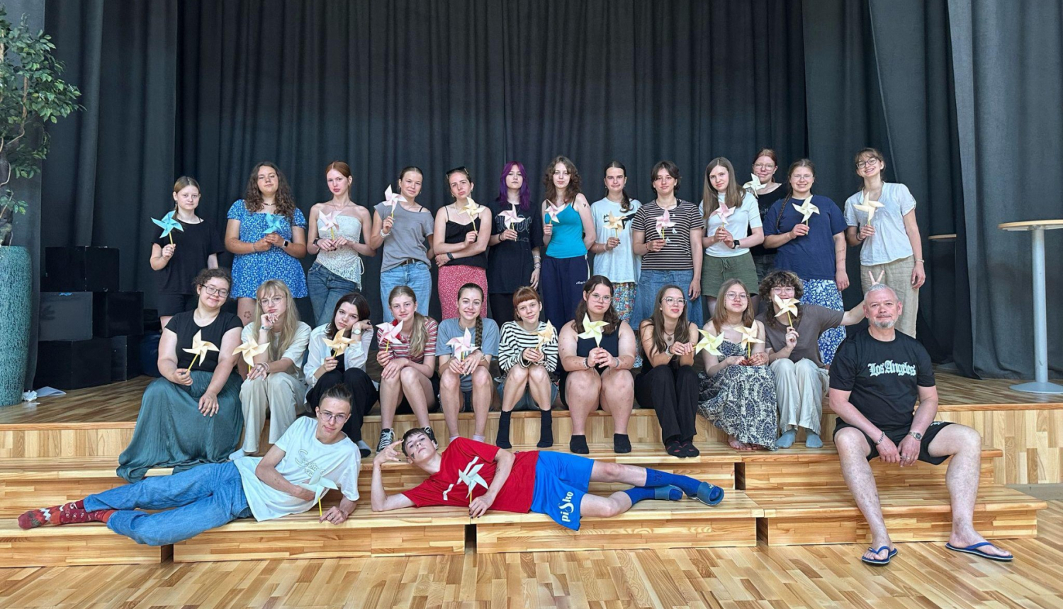 Vasaras nometnes Rakstaudze dalībnieki Valmieras tehnikumā