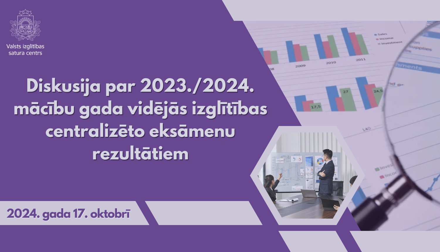 Diskusija par 2023./2024.mācību gada vidējās izglītības centralizēto eksāmenu rezultātiem