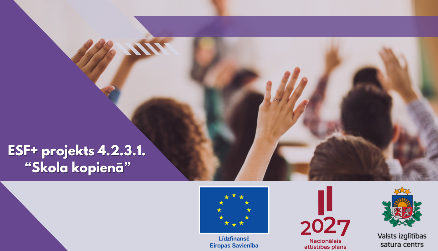 Projekts "Skola kopienā" vizuālis