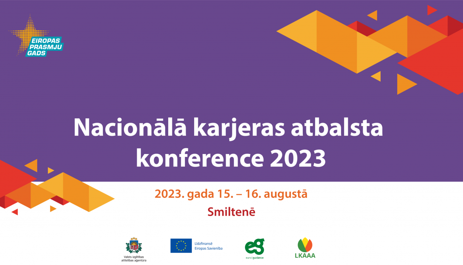 Karjeras atbalsta konferences 2023 vizuālis Smiltenē 15.-16. augustā
