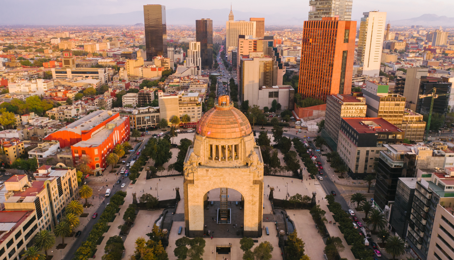 Meksikas pilsētas ainava