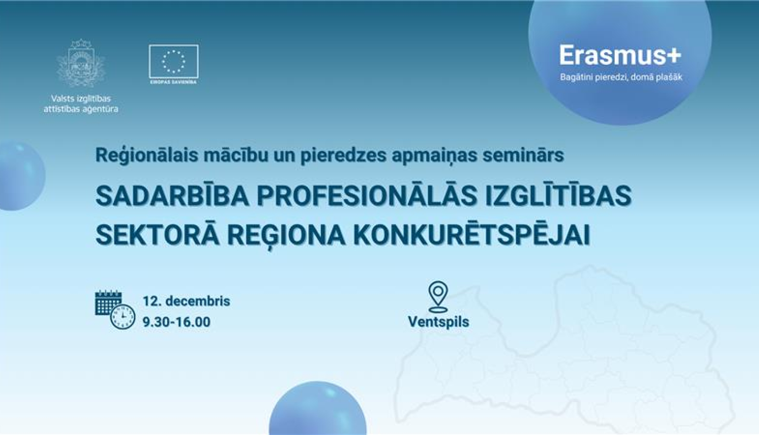 Erasmus+ reģionālais seminārs Ventspilas 2025