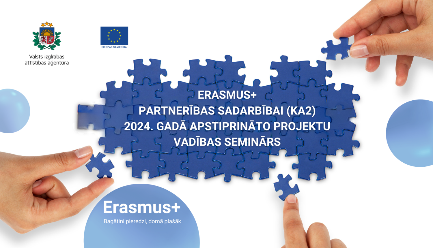 Erasmus+ Partnerības sadarbībai projektu vadības seminārs