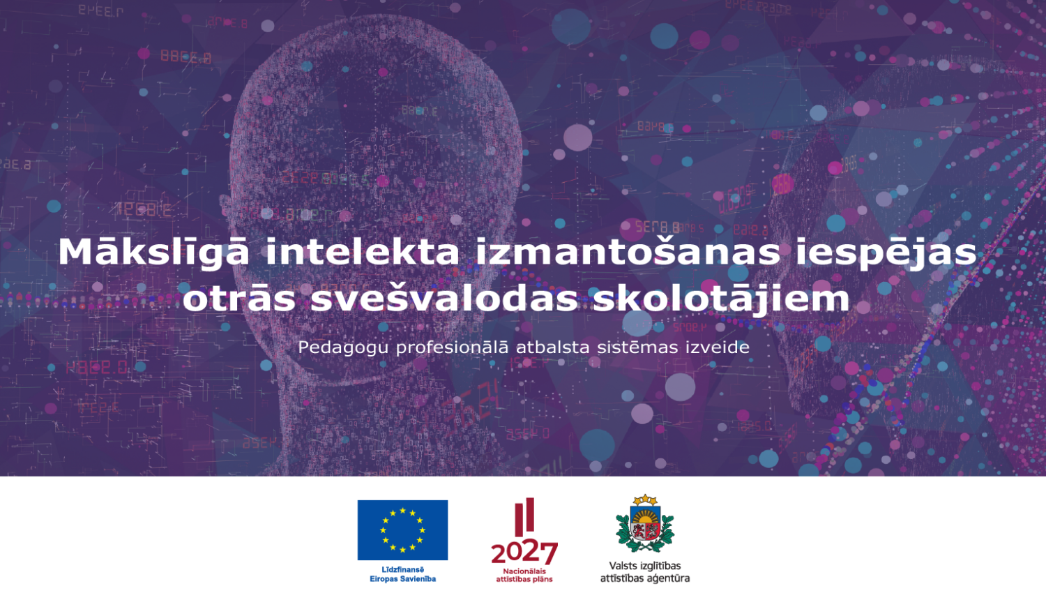 MI izmantošanas iespējas otrās svešvalodas skolotājiem semināra plakāts