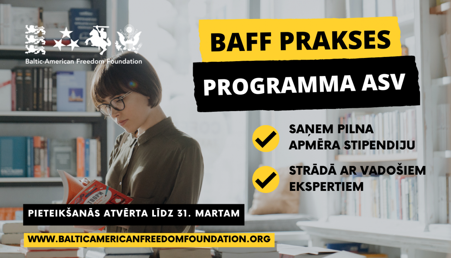 plakāts par BAFF prakses programmu ASV