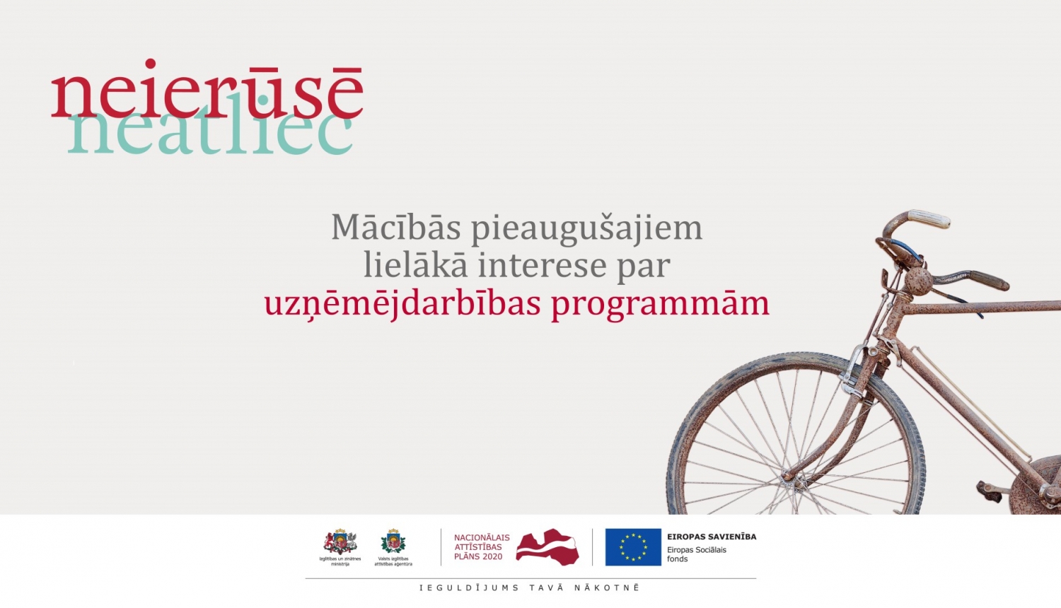 Vizualizācija ar uzrakstu Mācībās pieaugušajiem lielākā interese uzņēmējdarbības programmās