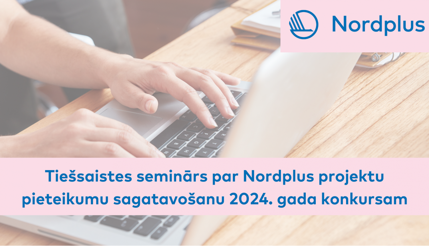 Nordplus tiešsaistes semināru vizuālis