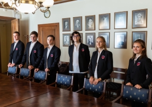 SkillsLatvia komandas tikšanās ar ministri Ilgu Šuplinsku